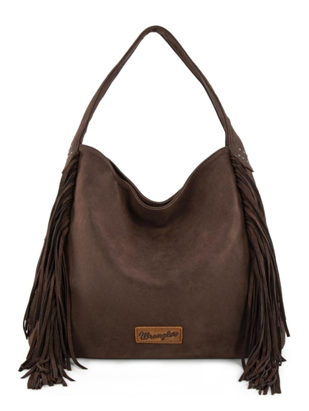Wrangler Suede Hobo Bag for Women Leather Fringe Western Purse Tassel Hippie